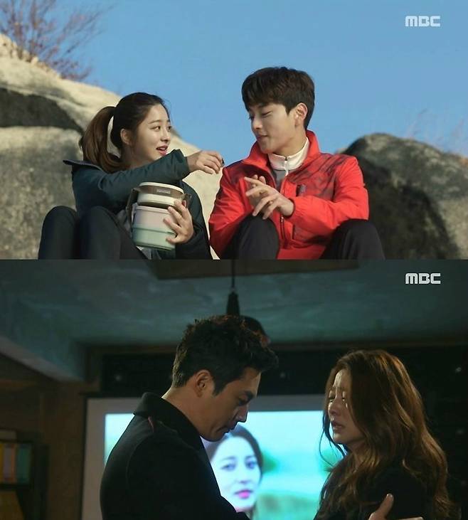 박세영은 극중에서 장부천 역을 맡은 장승조, 강필주 역을 맡은 장혁과 삼각관계를 이뤘다. (사진='돈꽃' 캡처)