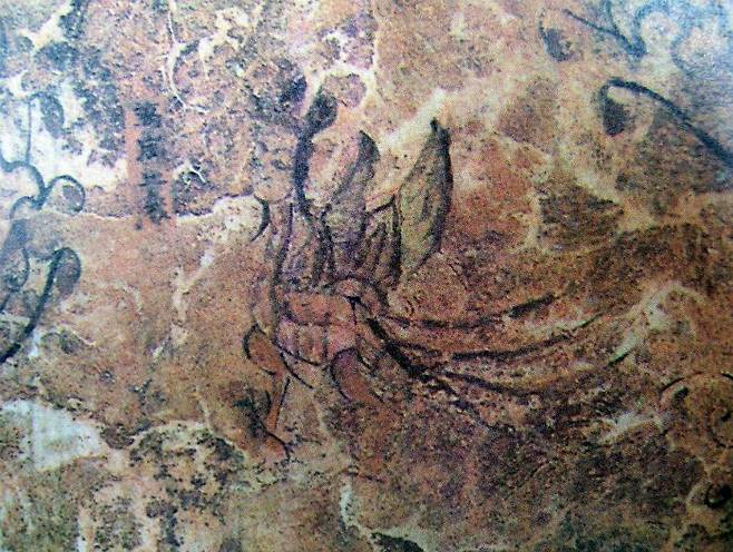 덕흥리고분 인면조(사진=주경미 위원 페이스북 페이지 화면 갈무리)