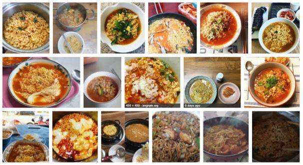 '내가 끓인 라면'을 인터넷에 검색하면 나오는 결과. 구글 화면 캡처