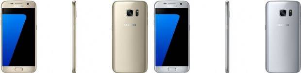 갤럭시S7 골드플래티넘, 실버티타늄 색상. (사진=삼성전자)