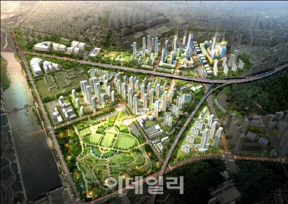 인천 용현·학익 1블록 도시개발사업 조감도. 인천시 제공.
