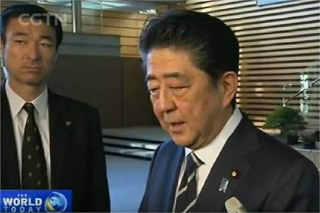 아베 총리. (사진=유튜브 영상 캡처)