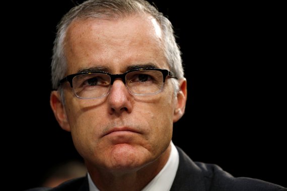 Acting FBI Director Andrew McCabe testifies before a Senate Intelligence Committee hearing on the Foreign Intelligence Surveillance Act (FISA) in Washington, U.S., June 7, 2017. REUTERS/Kevin Lamarque/File Photo<All rights reserved by Yonhap News Agency>