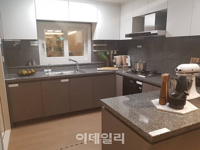 당산 센트럴 아이파크 전용면적 114㎡형 주방.