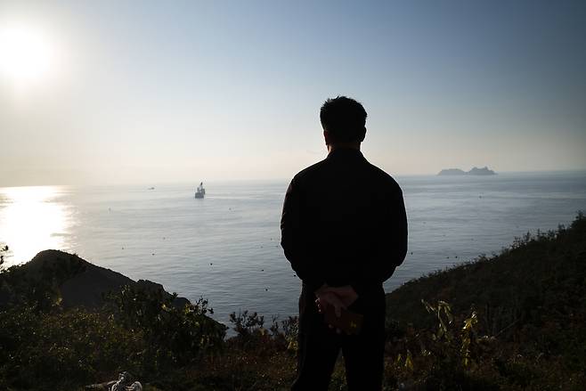 세월호 참사를 기록한 주용성 사진작가의 작품. 국가인권위 부산사무소 제공