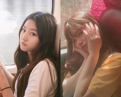 김새론(왼쪽 사진)과 김아론(오른쪽 사진)의 모습