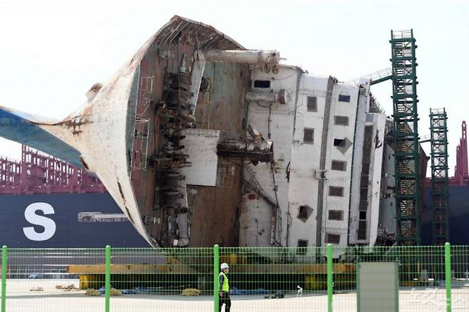 세월호 선체. (사진=황진환 기자/자료사진)