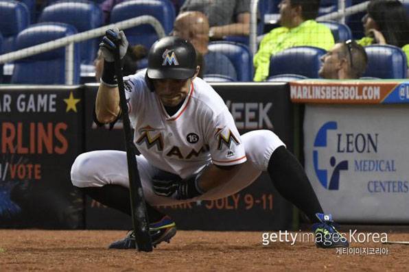 경기 전 스트레칭을 하는 이치로, 출처=게티이미지코리아