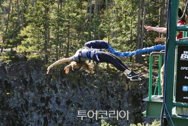 ▲ 휘슬러 번지점프ⓒ캐나다관광청