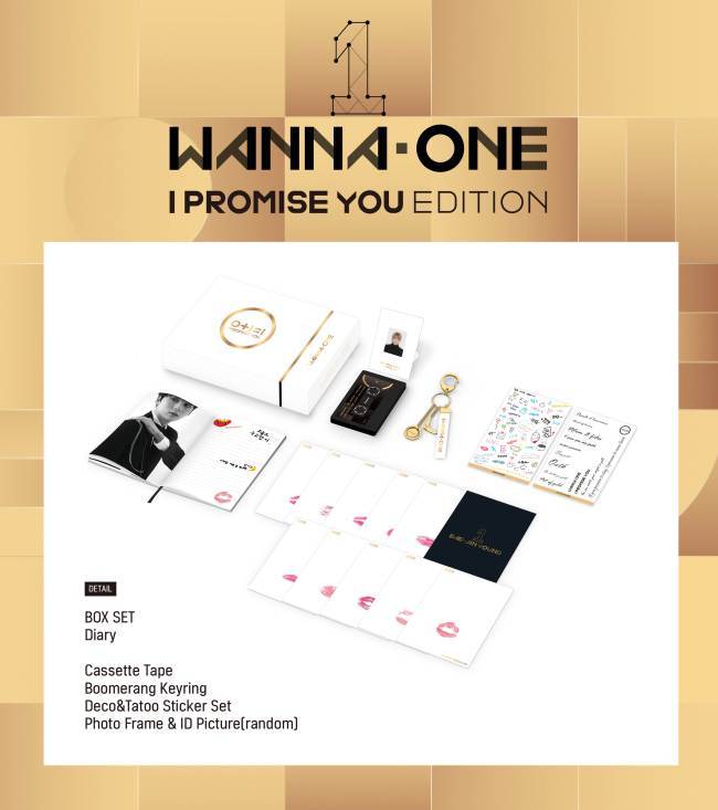 롯데백화점에서 20일부터 단독 판매하는 ‘워너원’ 공식 굿즈 이미지. [제공=롯데쇼핑]