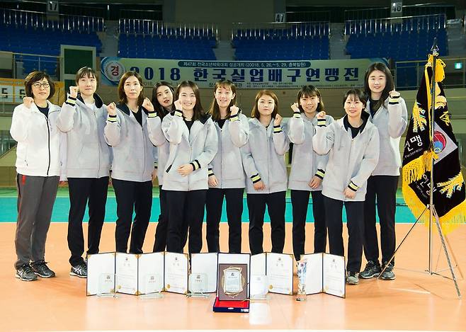 포항시체육회 여자실업배구단(사진=포항시체육회 제공)