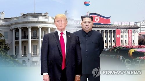 미국 도널드 트럼프 대통령과 북한 김정은 국무위원장 (CG) [연합뉴스TV 제공]