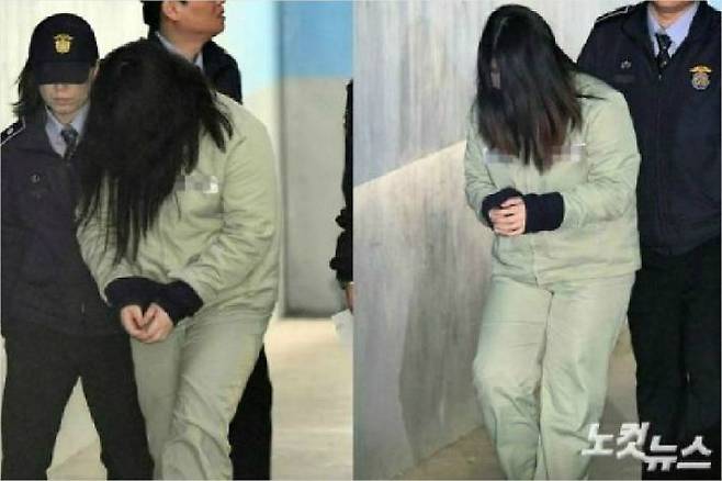 지난해 인천에서 8살 초등학생을 살해한 혐의로 2심에서 징역 20년과 징역 13년을 각각 선고받은 주범 김모(18)양과 공범 박모(20)씨. (사진=황진환 기자)
