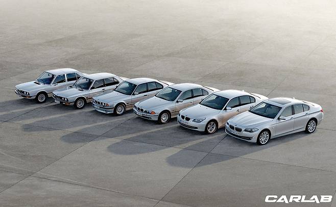 5시리즈 - 1세대(E12), 2세대(E28), 3세대(E34), 4세대(E39), 5세대(E60), 6세대(F10)