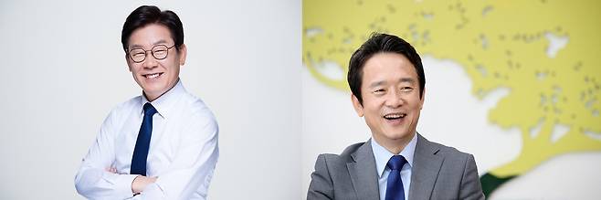 이재명 예비후보(왼쪽)와 남경필 예비후보© News1
