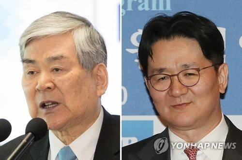 조양호 조원태 왼쪽은 조양호 한진그룹 회장 [대한항공 제공=연합뉴스 자료사진], 오른쪽은 조원태 대한항공 사장 [연합뉴스 자료사진]