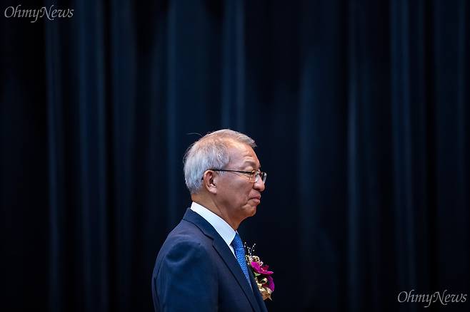 지난해 9월 22일 오전 서울 서초구 대법원에서 양승태 대법원장 퇴임식이 진행되고 있다.   ⓒ이희훈