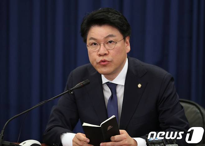장제원 자유한국당 수석대변인 © News1 신웅수 기자