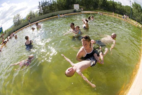 유콘의 오로라 관측 스폿인 타키니 온천. [사진 캐나다관광청]