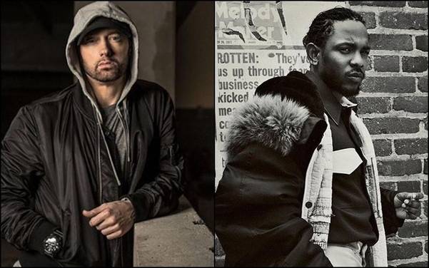 마약퇴치 운동에 앞장 서고 있는 미국 유명 래퍼 에미넴(왼쪽)과 켄드릭 라마(오른쪽) /공식 홈페이지 캡처