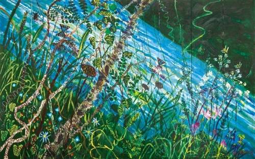 김종학, 강, 캔버스에 아크릴릭,194.5×313cm, 1987 [조현화랑 제공=연합뉴스]