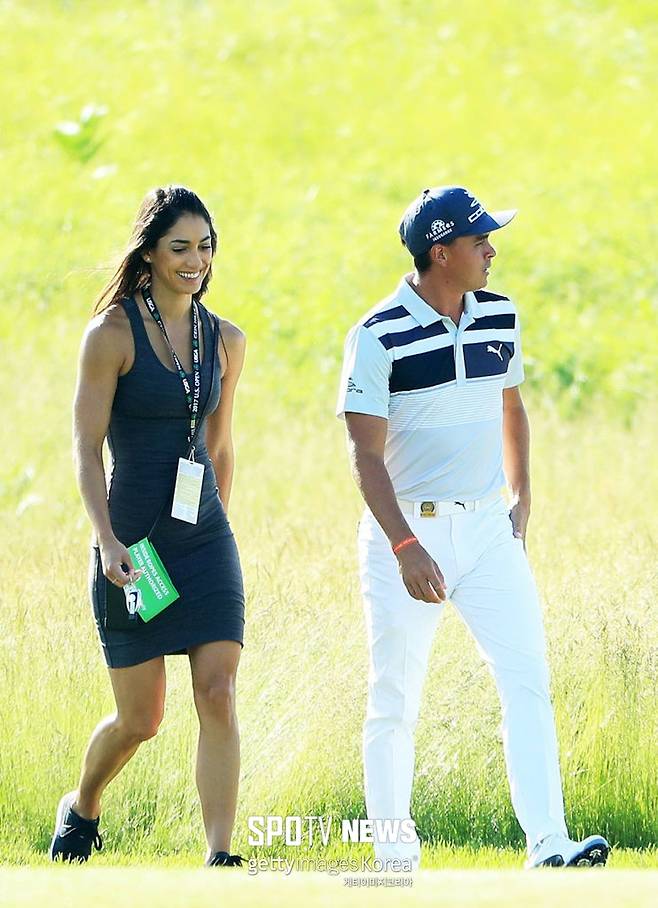 ▲ 리키 파울러(오른쪽)와 약혼녀인 앨리슨 스토키 ⓒ Gettyimages