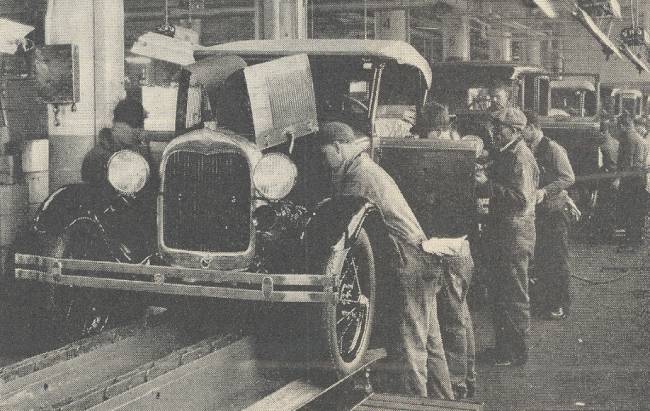 68혁명 주인공들은 대량 생산, 대량 소비, 컨베이어벨트를 이용한 일괄생산라인 확립 등을 의미하는 포드주의에 반대했다. [wikimedia commons]