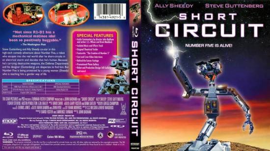 영화 ‘죠니5 파괴작전’의 비디오 케이스. 월-E와 여러면에서 닮은 것을 알 수 있다.