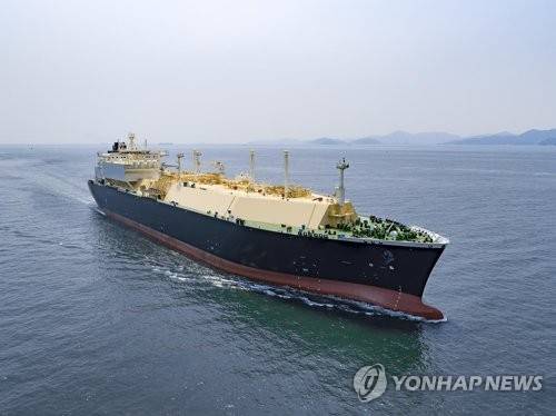 대우조선해양이 건조한 LNG 운반선. [대우조선해양 제공=연합뉴스]