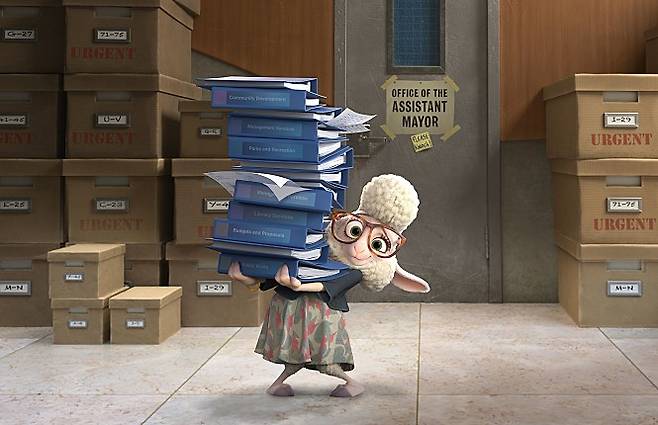 <주토피아>의 한 장면. ⓒ월트디즈니컴퍼니코리아