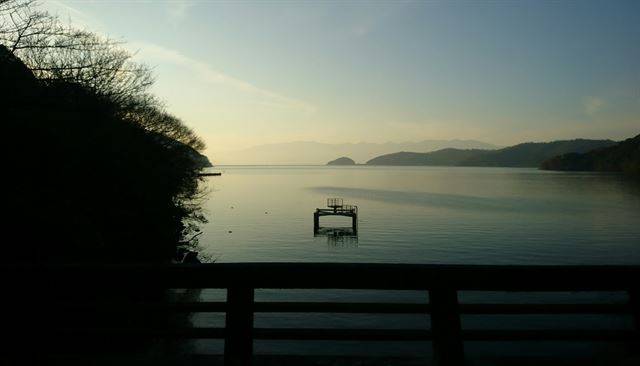 일본 시가현 비와호 전경. 플리커