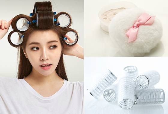 헤어 볼륨 살리는 파우더, 헤어롤/사진=이미지투데이