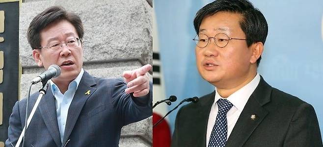 이재명 경기도지사와 전해철 전 경기도지사 후보 (사진=자료사진)