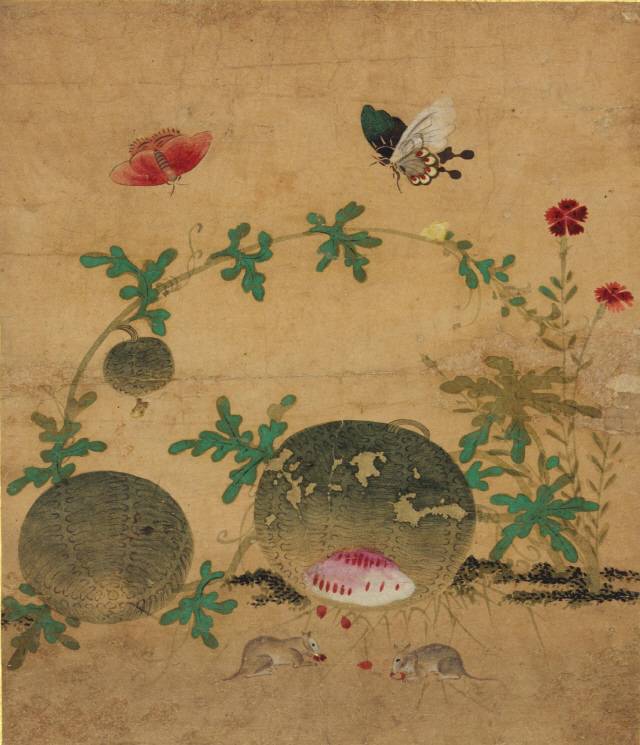 신사임당 ‘초충도’ 중 ‘수박과 들쥐’ /사진제공=국립중앙박물관