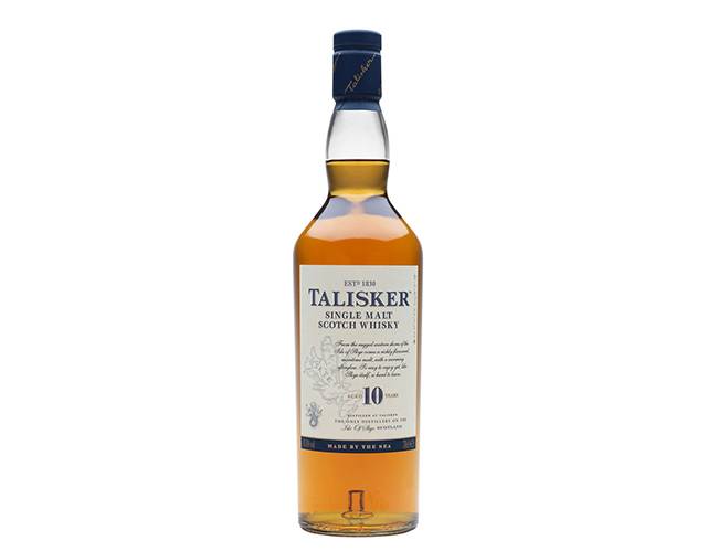탈리스커 10은 강렬하고 직선적이면서도 묘하게 부드러운 몰트 위스키다. 술병도 술맛을 닮아 직선과 곡선이 조화를 이룬다. /사진=홈페이지 캡처