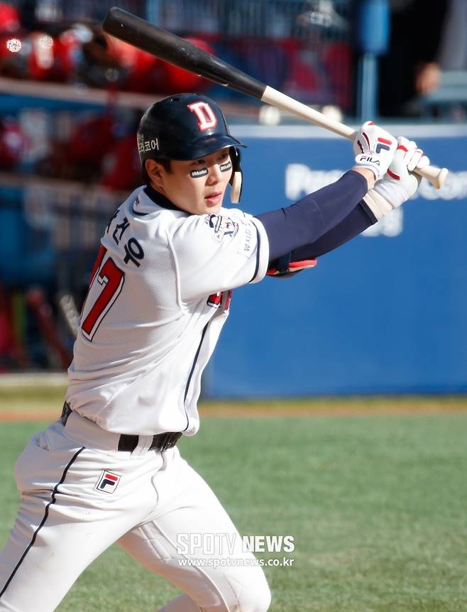 ▲ 두산 베어스 박건우 ⓒ 한희재 기자