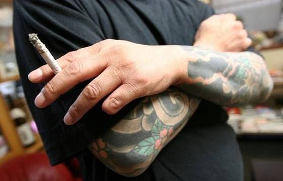 손가락을 자르는 것은 야쿠자 특유의 자해 방식이다. [AFP=연합뉴스]