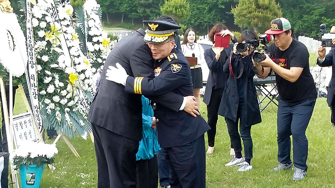 5월14일 ‘고 안병하 치안감, 5·18순직경찰관 추모제’에 참석한 민갑룡 경찰청 차장(청장 내정자) ⓒ정락인 제공