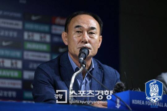김학범 한국 남자 23세 이하 축구 대표팀 감독.   대한축구협회 제공