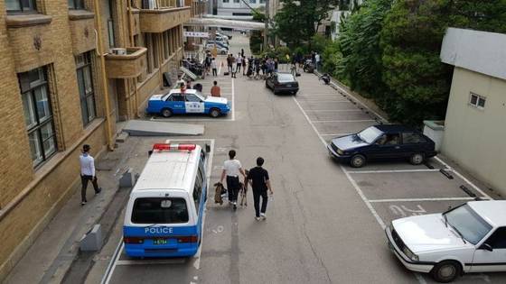 정경호 ·박성웅 등이 출연한 드라마 '라이프 온 마스'에서 서부경찰서 배경이 된 옛 충남도청사(대전시 중구 선화동). [사진 대전정보문화산업진흥원]