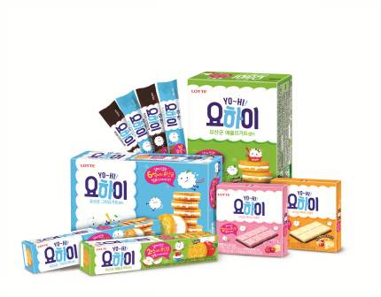 롯데제과의 유산균 과자 브랜드 ‘요하이’. /사진제공=롯데제과