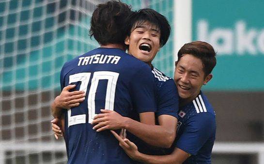 '2018 자카르타-팔렘방 아시안게임' 일본 남자축구 대표팀. [AFPBBNews=뉴스1]