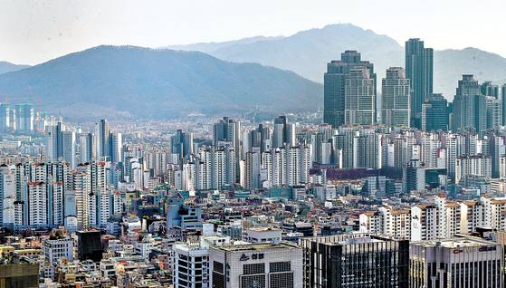 서울 강남지역 일대 아파트 단지 모습. [연합뉴스]