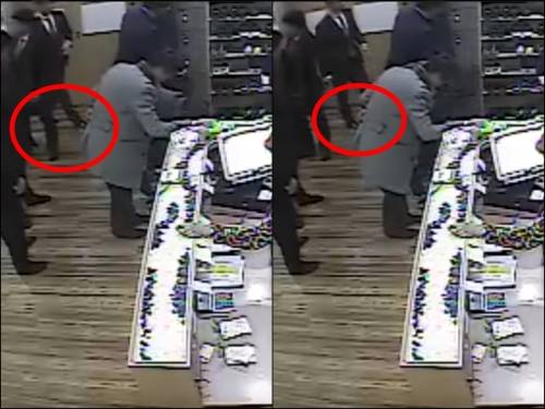 B씨가 없는 상황에서 A씨의 보폭.