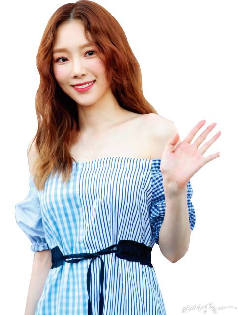 소녀시대 태연의 골드브라운 헤어.