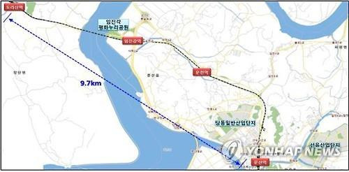 문산역∼도라산역 전철 사업구간[연합뉴스 자료사진]