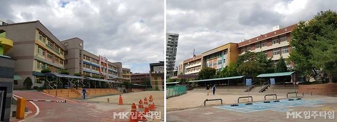 안산 중앙초(왼쪽), 안산 중앙중(오른쪽)