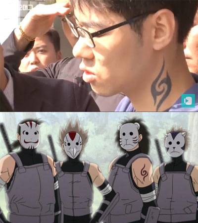 ‘강서구 PC방 살인 사건’ 피의자 김성수(사진=SBS ‘비디오머그’, ‘나루토’ 애니메이션 캡처)