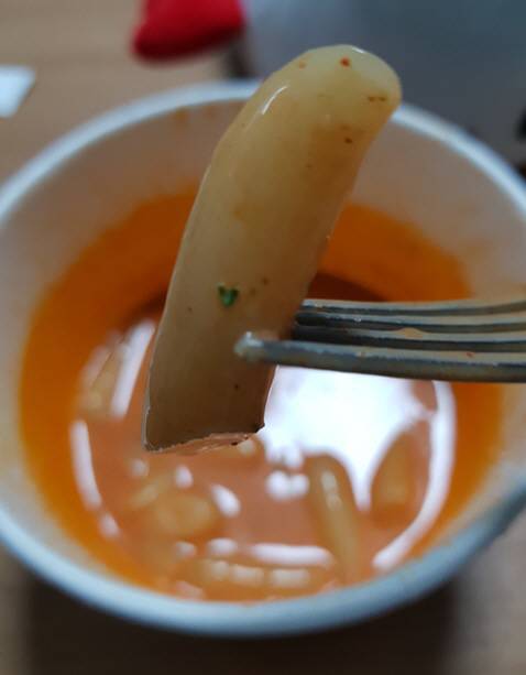 완성된 까르보 불닭떡볶이.(사진=강신우 기자)