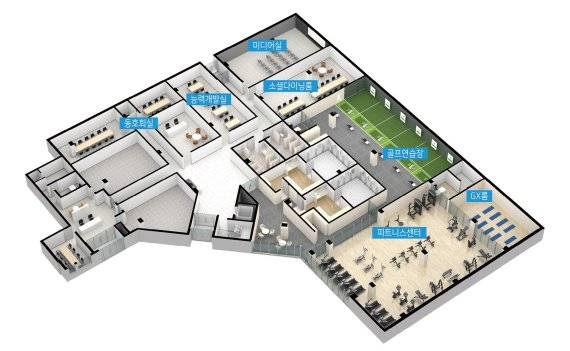 국가산단 서한e스테이 커뮤니티 시설 조감도.